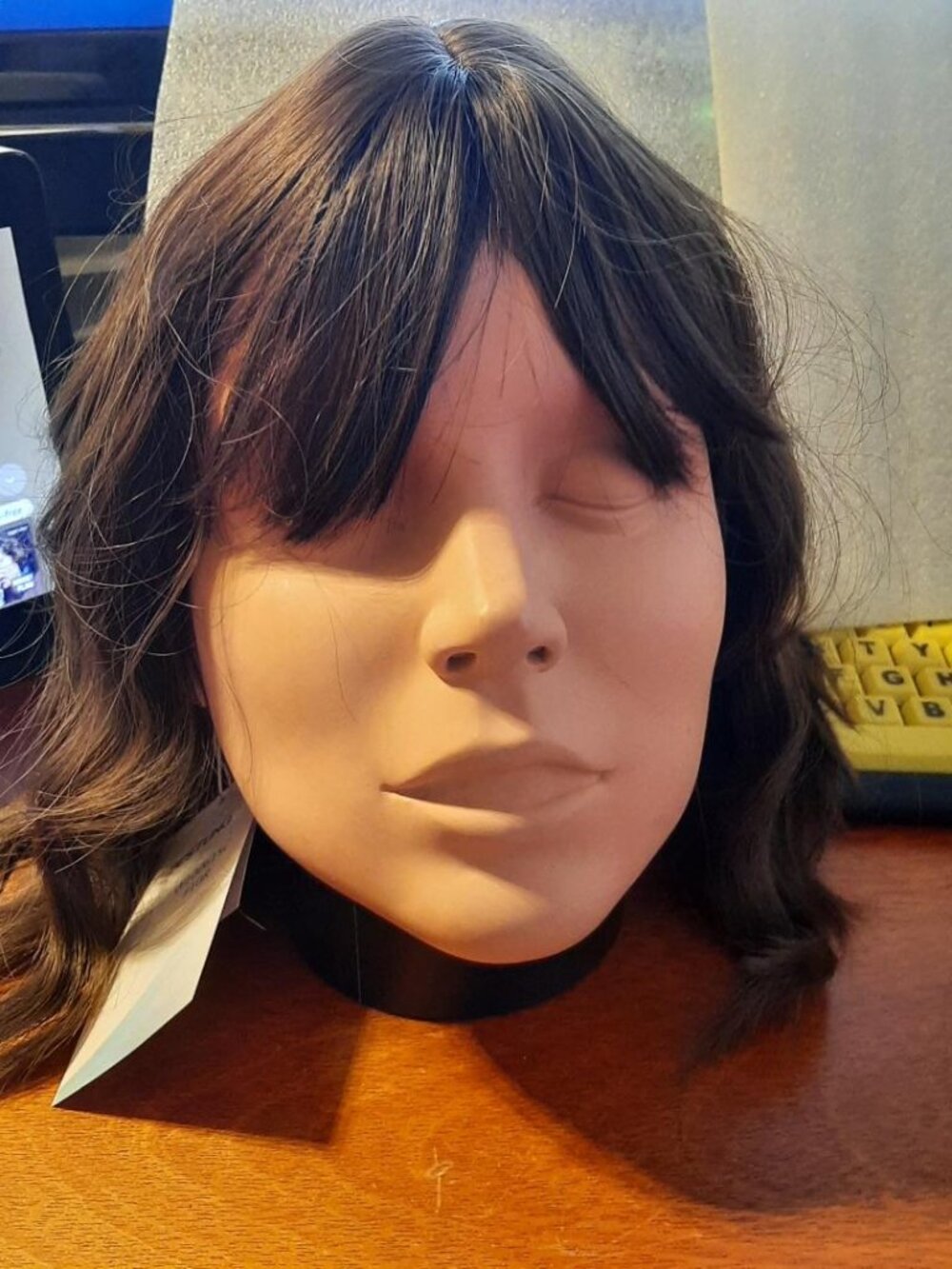 NEW BAG ! Bestung 12 Inch Short Chocolate Brown Short Wavy Bob Wig Bands Medium